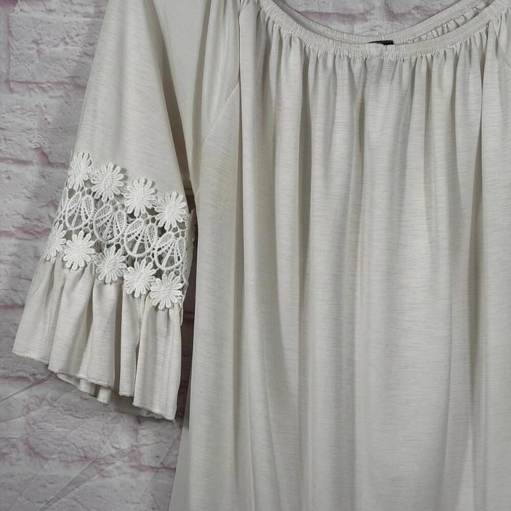 WinWin Ruffle Sleeve Tunic Top L-XL - Picture 3 of 7